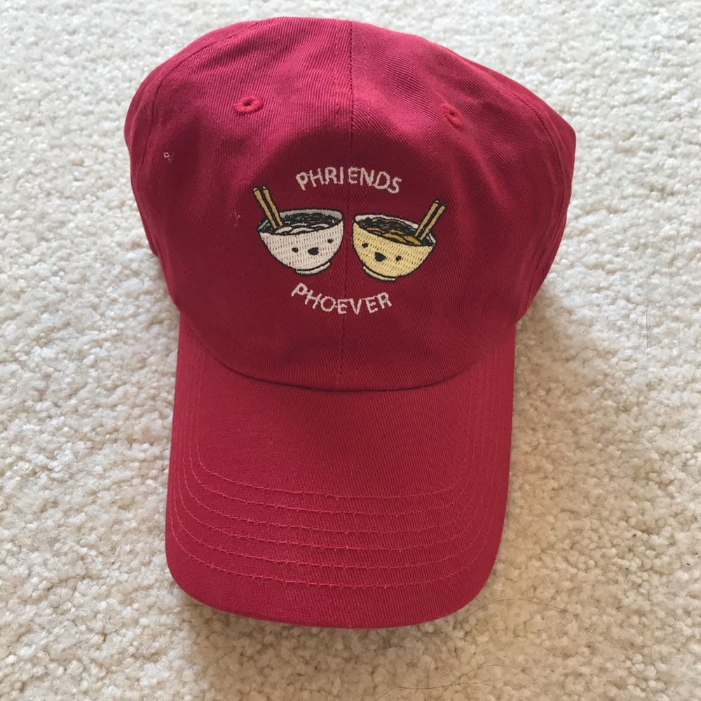 NWOT Forever 21 Red Pho Baseball Cap